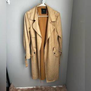 Zara Camel Trench Coat - Size Medium